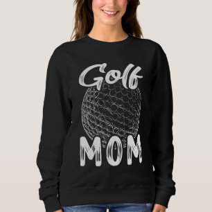 Golf mamma Vrouwen Golfer Golf Ball Player Family Trui