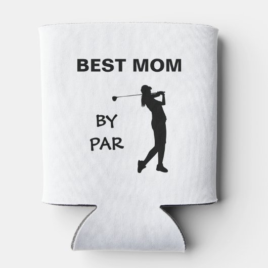 Golf mammie Golfer pun Moederdag Beste moeder met Blikjeskoeler (Achterkant)