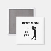 Golf mammie Golfer pun Moederdag Beste moeder met  Magneet (Voorkant / Achterkant)