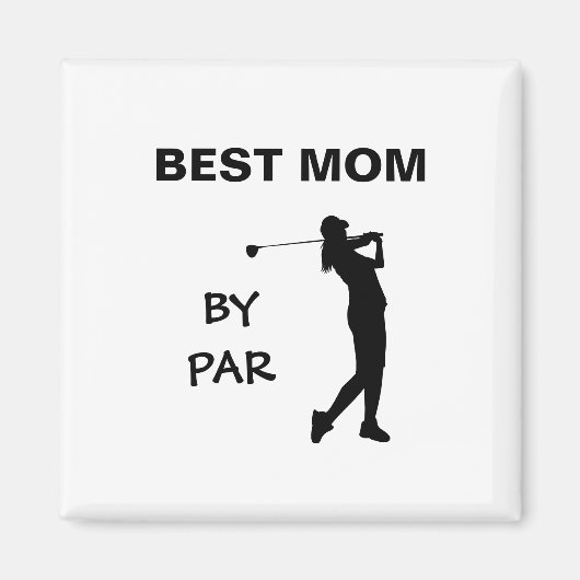 Golf mammie Golfer pun Moederdag Beste moeder met  Magneet (Voorkant)