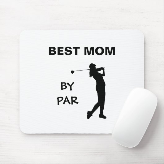 Golf mammie Golfer pun Moederdag Beste moeder met Muismat (Met muis)