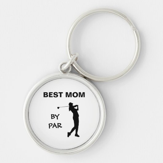 Golf mammie Golfer pun Moederdag Beste moeder met  Sleutelhanger (Voorkant)