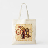 Golf Man Letters Tote Bag (Achterkant)
