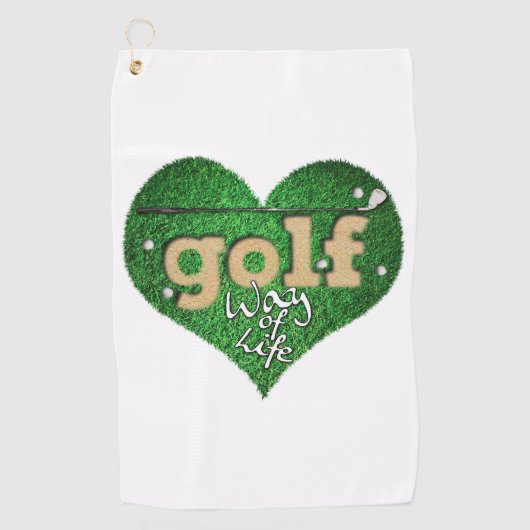 Golf manier van leven golfhanddoek (Voorkant)