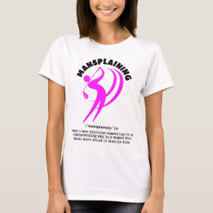 Golf MANSPLAINING Grappig T-shirt
