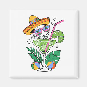 Golf Margarita Sombrero Tropisch Grappig Cinco de  Magneet