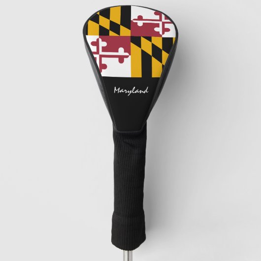 Golf Maryland en Maryland vlag/Golf Clubs Hoesjes Golfheadcover (Voorkant)