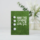 Golf May de cursus bij je is Briefkaart (Staand voorkant)