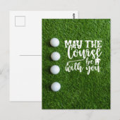 Golf May de cursus bij je is Briefkaart (Voorkant / Achterkant)