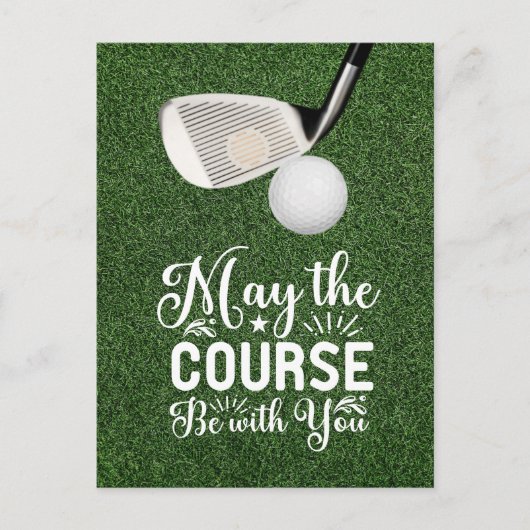 Golf May, de cursus met jou Briefkaart (Voorkant)