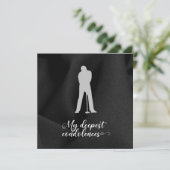 Golf medelijden met je verlies aan condoleances kaart (Staand voorkant)