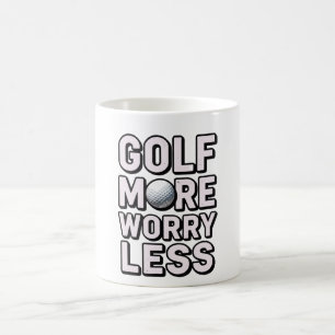 Golf Meer, Maak Je Minder Zorgen voor Golfer Koffiemok