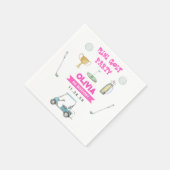 Golf Meisje Verjaardagsfeest Servet (Hoek)