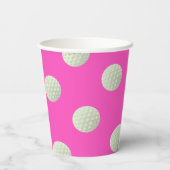 Golf meisjes eerste verjaardag papieren bekers (Achterkant)