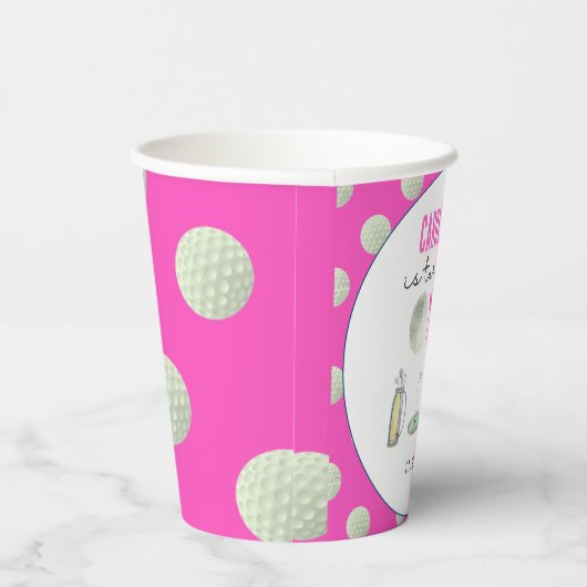 Golf meisjes eerste verjaardag papieren bekers (Rechts)