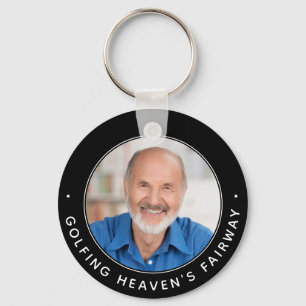 Golf Memorial Heaven Herembrance Golfer Foto Sleutelhanger