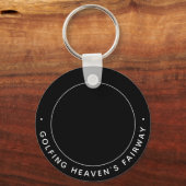 Golf Memorial Heaven Herembrance Golfer Foto Sleutelhanger (Voorkant)