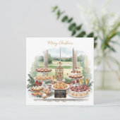 Golf Merry Christmas from Golf Course Clubhouse Feestdagenkaart (Staand voorkant)