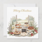 Golf Merry Christmas from Golf Course Clubhouse Feestdagenkaart (Voorkant)