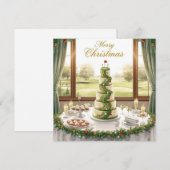 Golf Merry Christmas from Golf Course Clubhouse Feestdagenkaart (Voorkant / Achterkant)