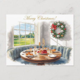 Golf Merry Christmas from Golf Course Clubhouse Feestdagenkaart