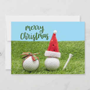 Golf Merry kerst naar Golfer Feestdagenkaart