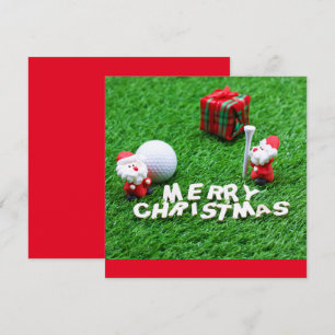 Golf Merry Kerstmis met de kerstman die golfer spe
