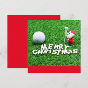 Golf Merry Kerstmis met de kerstman die golfer spe