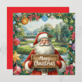 Golf Merry Kerstmis met de kerstman die golfer spe