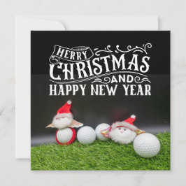 Golf Merry Kerstmis met de kerstman die golfer spe