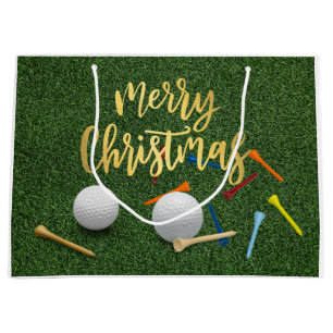 Golf Merry Kerstmis met golfbal en t-shirt Groot Cadeauzakje