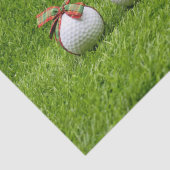 Golf Merry Kerstmis met golfbal Santa Hat Tissuepapier (Detail)