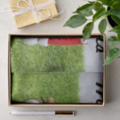 Golf Merry Kerstmis met golfbal Santa Hat Tissuepapier (Geschenk)