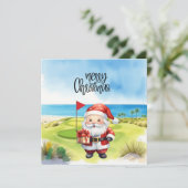 Golf Merry Kerstmis met kerstman (Staand voorkant)