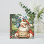 Golf Merry Kerstmis met kerstman (Staand voorkant)