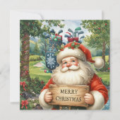 Golf Merry Kerstmis met kerstman (Voorkant)