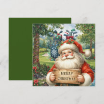 Golf Merry Kerstmis met kerstman