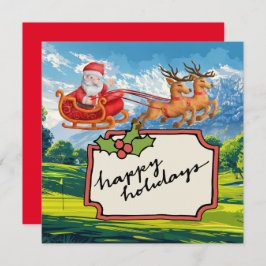 Golf Merry Kerstmis met kerstman