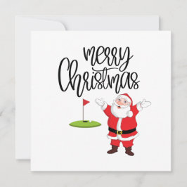Golf Merry Kerstmis met kerstman