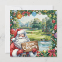 Golf Merry Kerstmis met kerstman