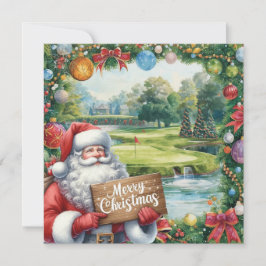 Golf Merry Kerstmis met kerstman