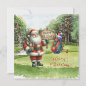 Golf Merry Kerstmis met kerstman (Voorkant)