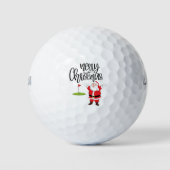 Golf Merry Kerstmis met kerstman Golfballen (Voorkant)