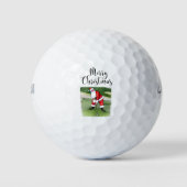 Golf Merry Kerstmis met kerstman Golfballen (Voorkant)