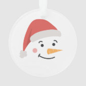 Golf Merry Kerstmis met kerstman Ornament (achterkant)