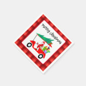 Golf Merry Kerstmis met Santa-golfkar Servet (Hoek)