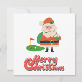 Golf Merry Kerstmis met Santa op golfbaan