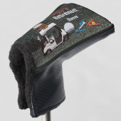 Golf met goede pensionering met Name Bergkar   Golfheadcover (3/4 voorkant)