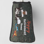 Golf met goede pensionering met Name Bergkar   Golfheadcover (Draai 90)