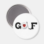 Golf met Golf Ball Magneet (Voorkant / Achterkant)
